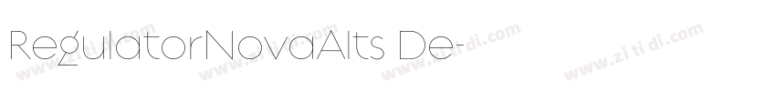 RegulatorNovaAlts De字体转换